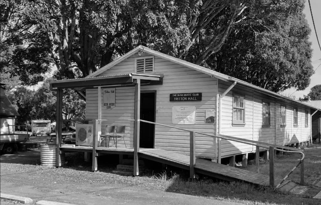 Hut 44, the Bush Music Club building at Addison Road Community Centre
